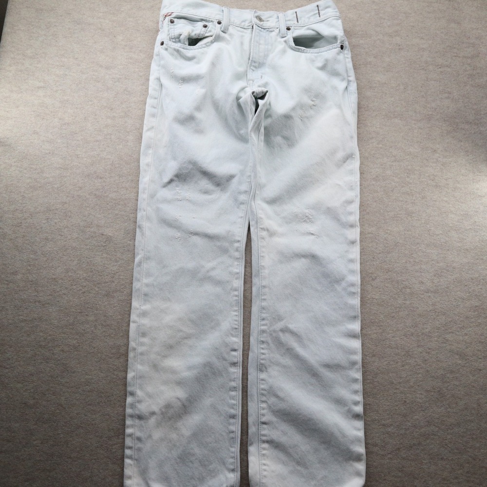 Denim & Supply Ralph Lauren Prospect Slim Jeans 34x30 Light Wash Distressed